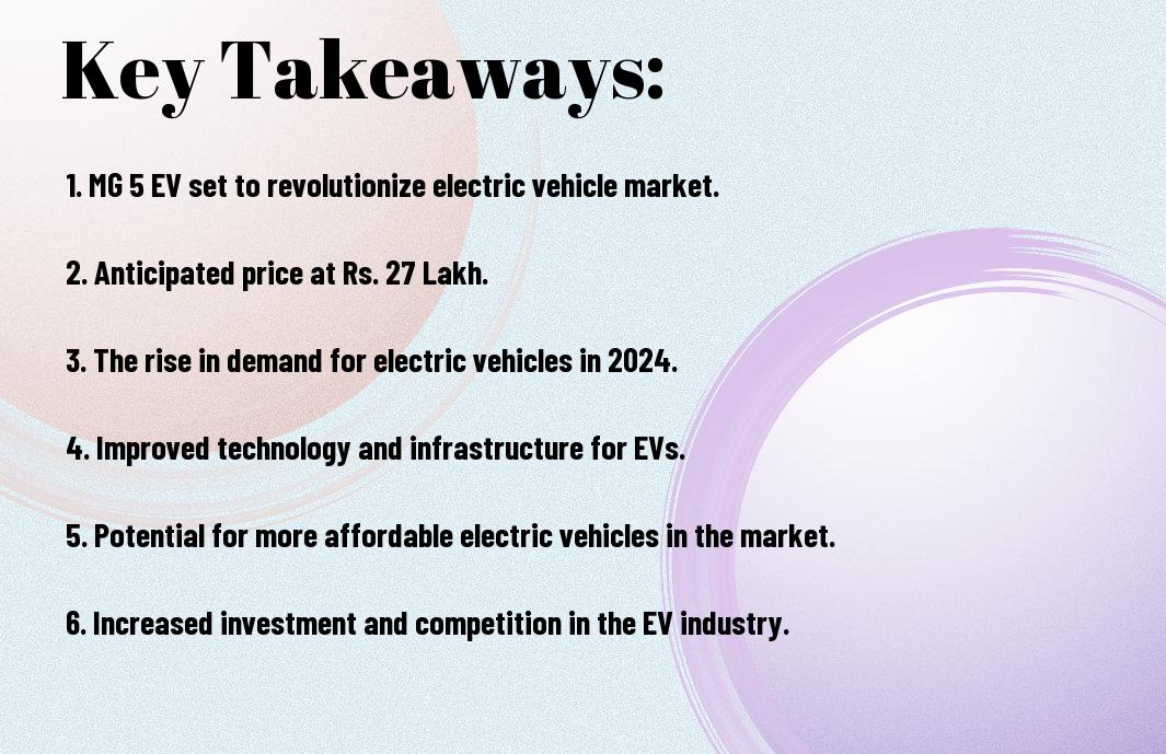 MG 5 EV features 2024